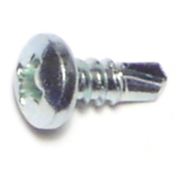 Midwest Fastener Self-Drilling Screw, #6 x 3/8 in, Zinc Plated Steel Pan Head Phillips Drive, 30 PK 67684 - main